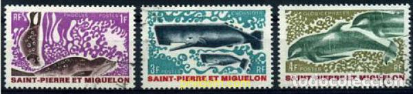 Sellos: 207513 USED SAN PEDRO Y MIQUELON 1969 MAMIFEROS MARINOS