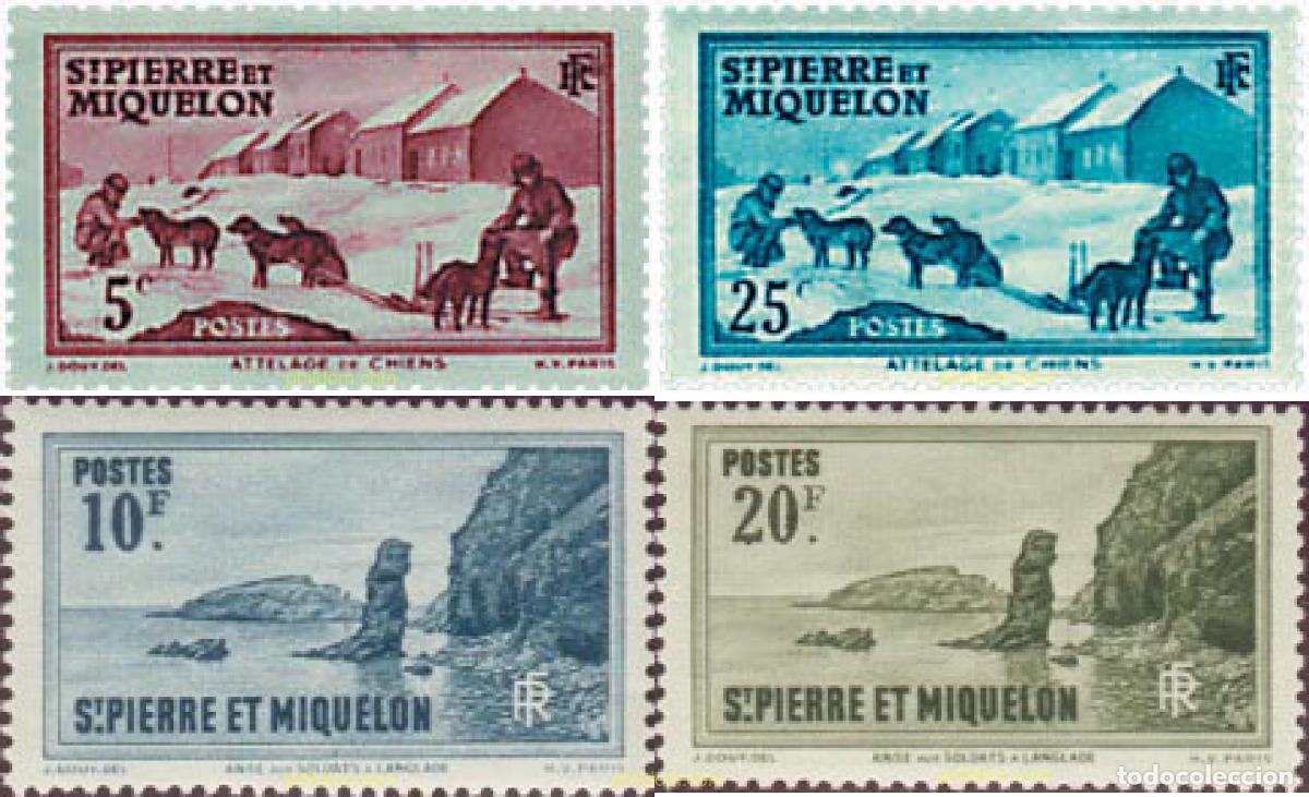 Sellos: 621696 MNH SAN PEDRO Y MIQUELON 1938 MOTIVOS VARIOS