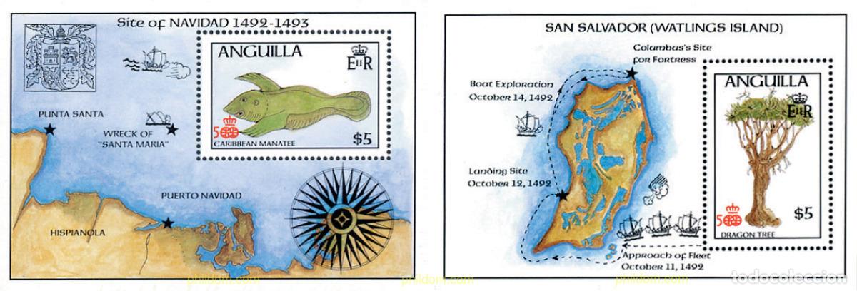 Sellos: 47158 MNH ANGUILLA 1986 500 ANIVERSARIO DEL DESCUBRIMIENTO DE AMERICA