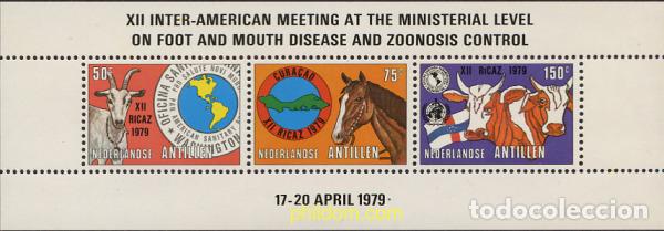 Sellos: 54626 MNH ANTILLAS HOLANDESAS 1979 12 CONFERENCIA DEL CONTROL SANITARIO ANIMAL