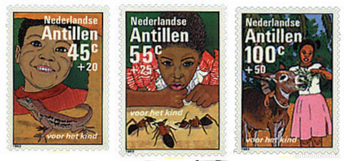 Sellos: 79166 MNH ANTILLAS HOLANDESAS 1983 A BENEFICIO DE LA INFANCIA