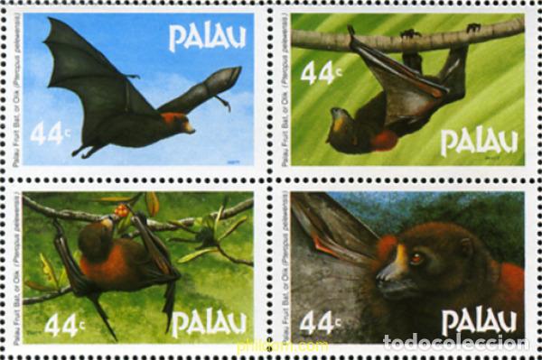 Sellos: 6882 MNH PALAU 1987 MURCIELAGOS