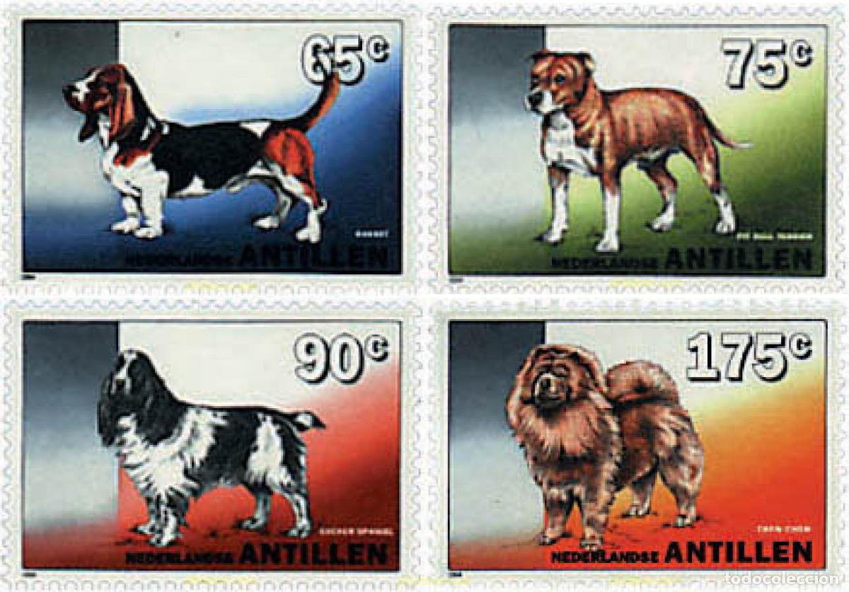 Sellos: 47642 MNH ANTILLAS HOLANDESAS 1994 PERROS DE RAZA