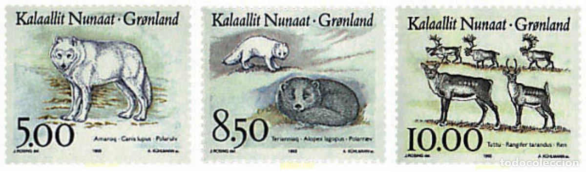 Sellos: 97021 MNH GROENLANDIA 1993 FAUNA ARTICA