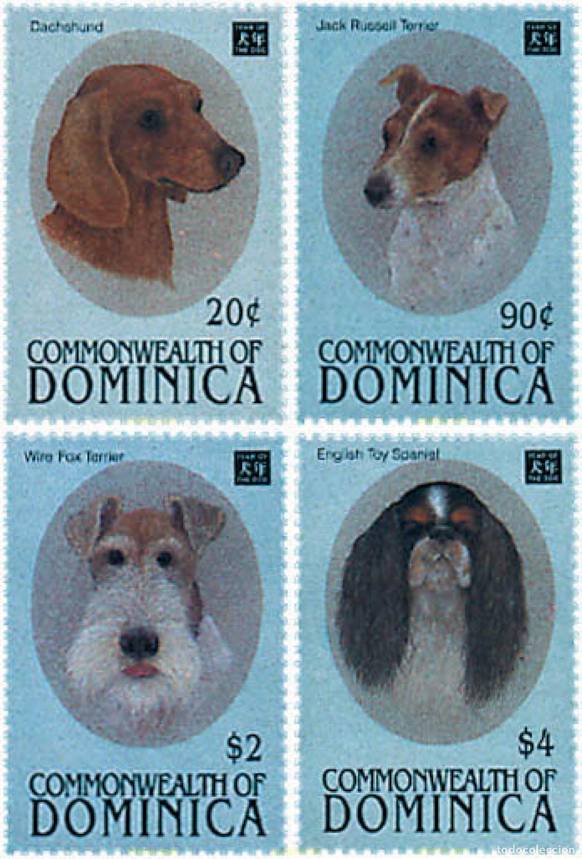 Sellos: 306864 MNH DOMINICA 1994 A&Ntilde;O LUNAR CHINO - A&Ntilde;O DEL PERRO