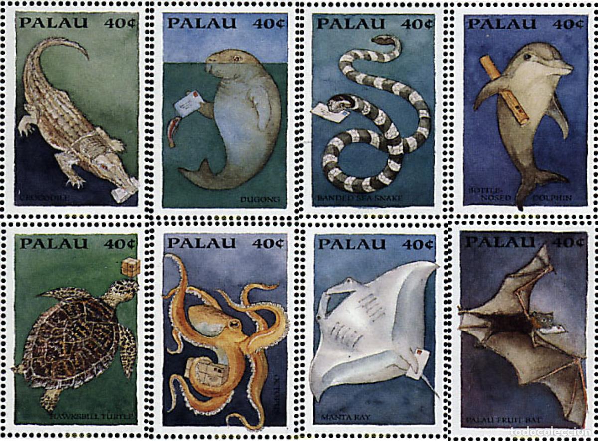 Sellos: 565564 MNH PALAU 1994 PHILAKOREA 94. EXPOSICION FILATELICA INTERNACIONAL