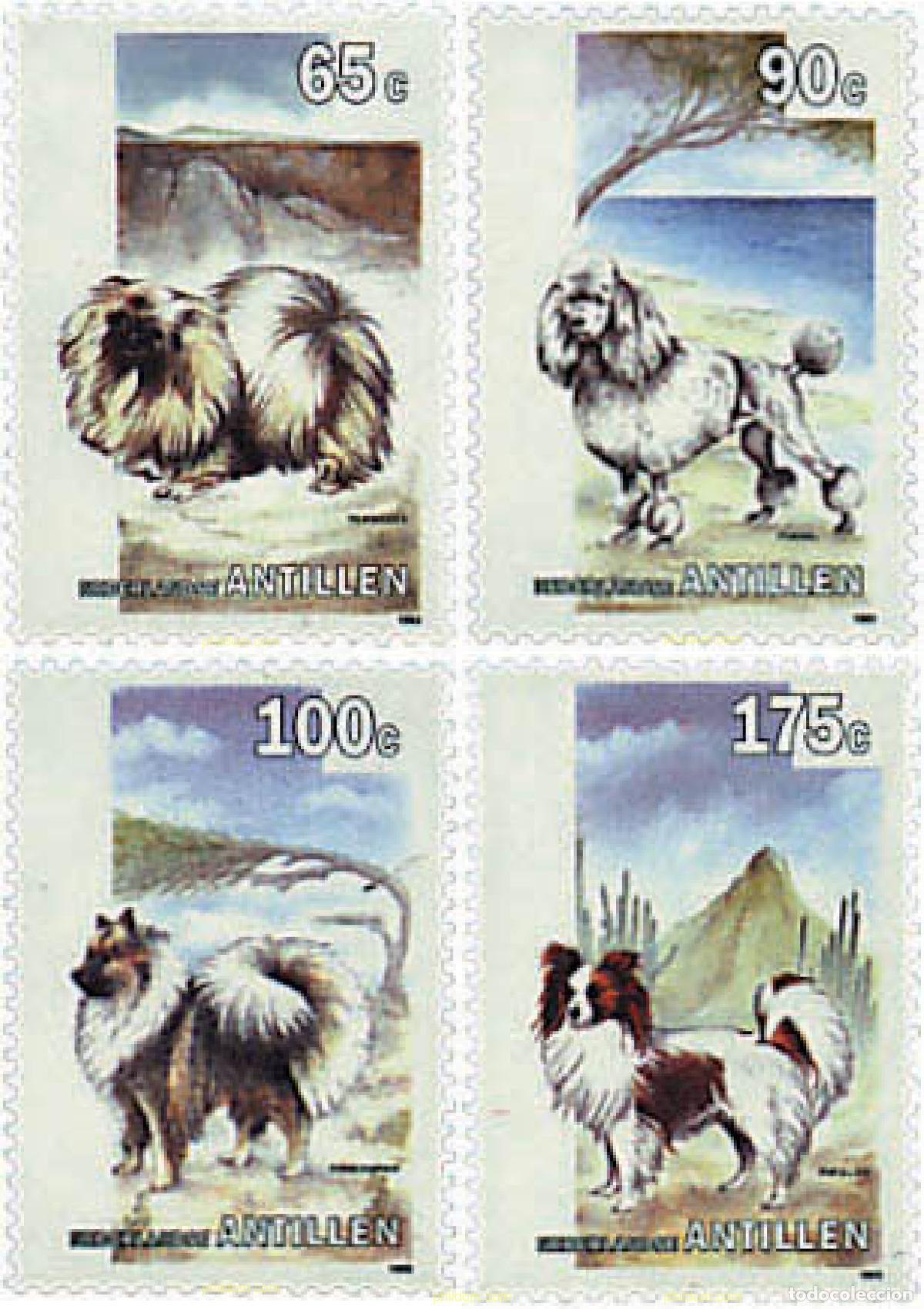 Sellos: 47623 MNH ANTILLAS HOLANDESAS 1993 PERROS DE RAZA