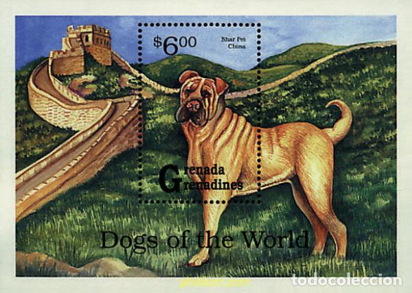 Sellos: 253383 MNH GRANADA GRANADINAS 1993 PERROS DE RAZA