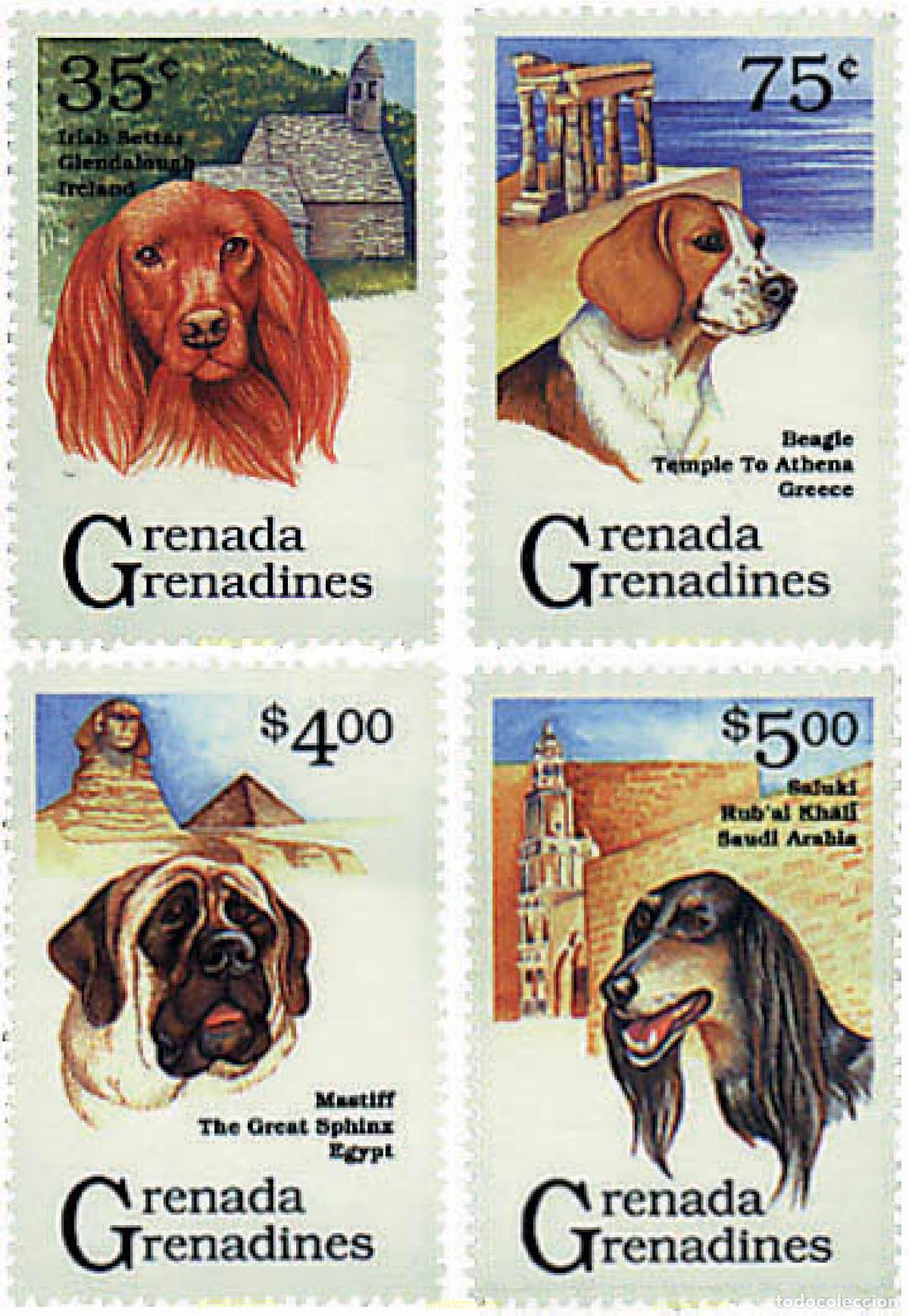 Sellos: 253380 MNH GRANADA GRANADINAS 1993 PERROS DE RAZA