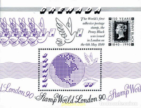 Sellos: 48559 MNH GRANADA 1990 LONDON 90. EXPOSICION FILATELICA INTERNACIONAL