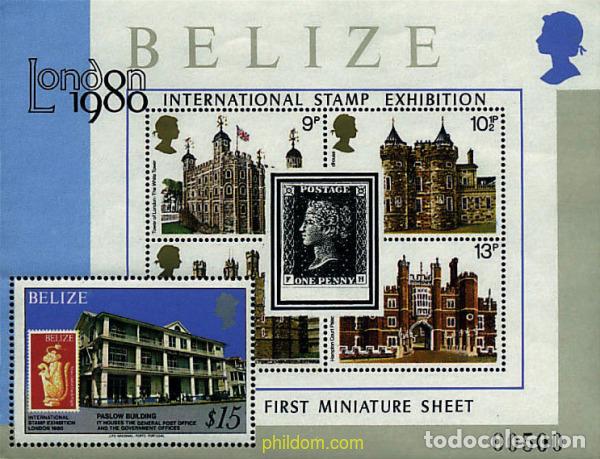 Sellos: 291595 MNH BELIZE 1979 25 ANIVERSARIO DE LA CORONACION DE ISABEL II