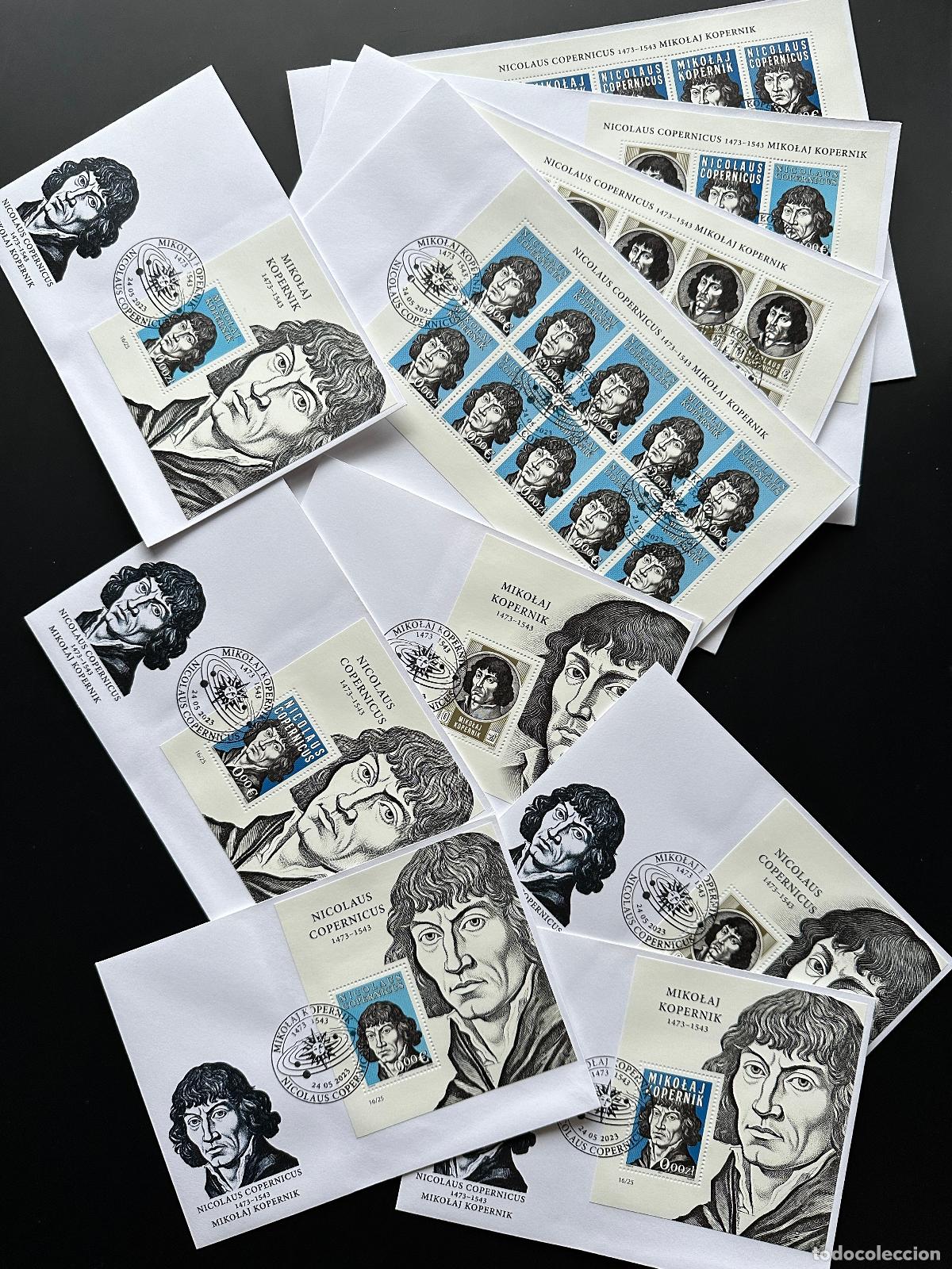 Sellos: 2023 - Colecci&oacute;n FDC Matej Gabris de &laquo;Nicol&aacute;s Cop&eacute;rnico&raquo;