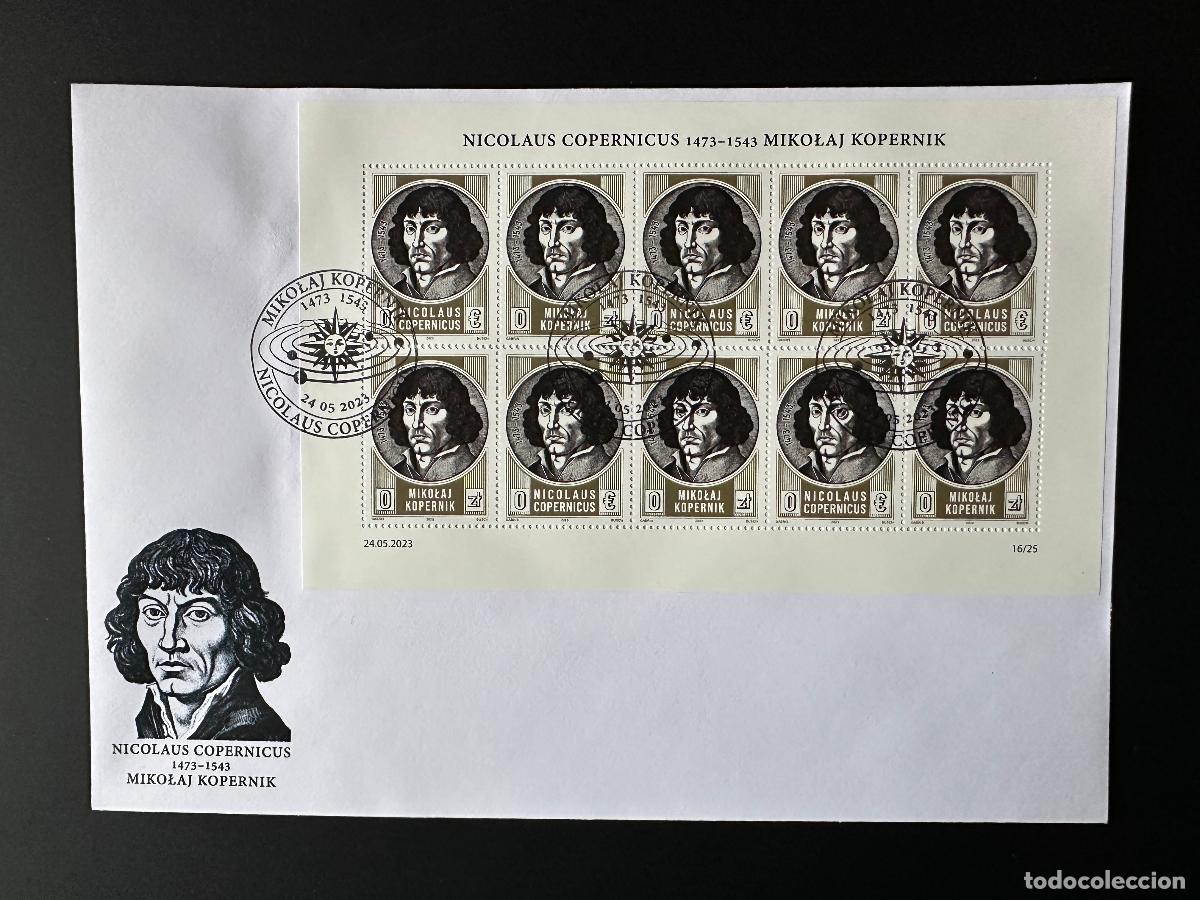 Sellos: 0&euro;/0 zl 22023 - Hoja FDC 'Nicolaus Copernicus' Matej Gabris tipo III