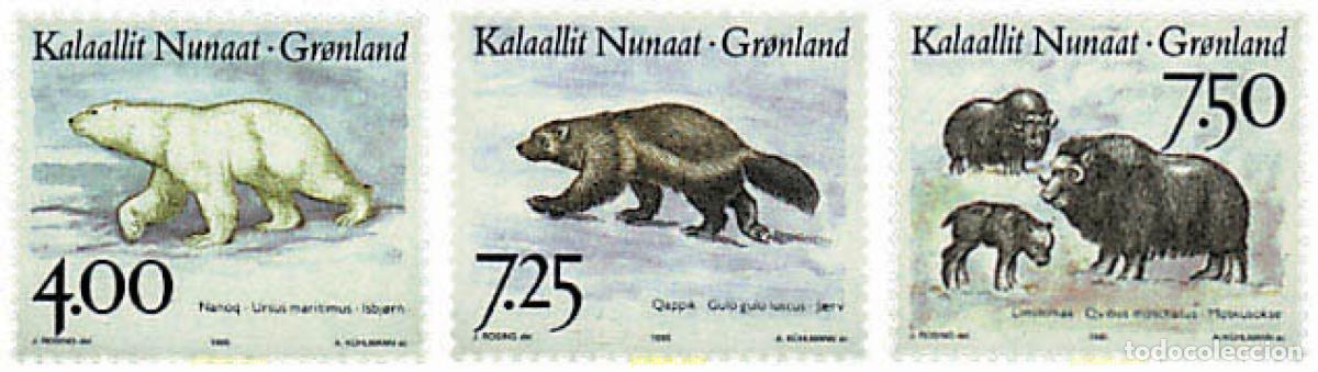 Sellos: 97051 MNH GROENLANDIA 1995 FAUNA POLAR