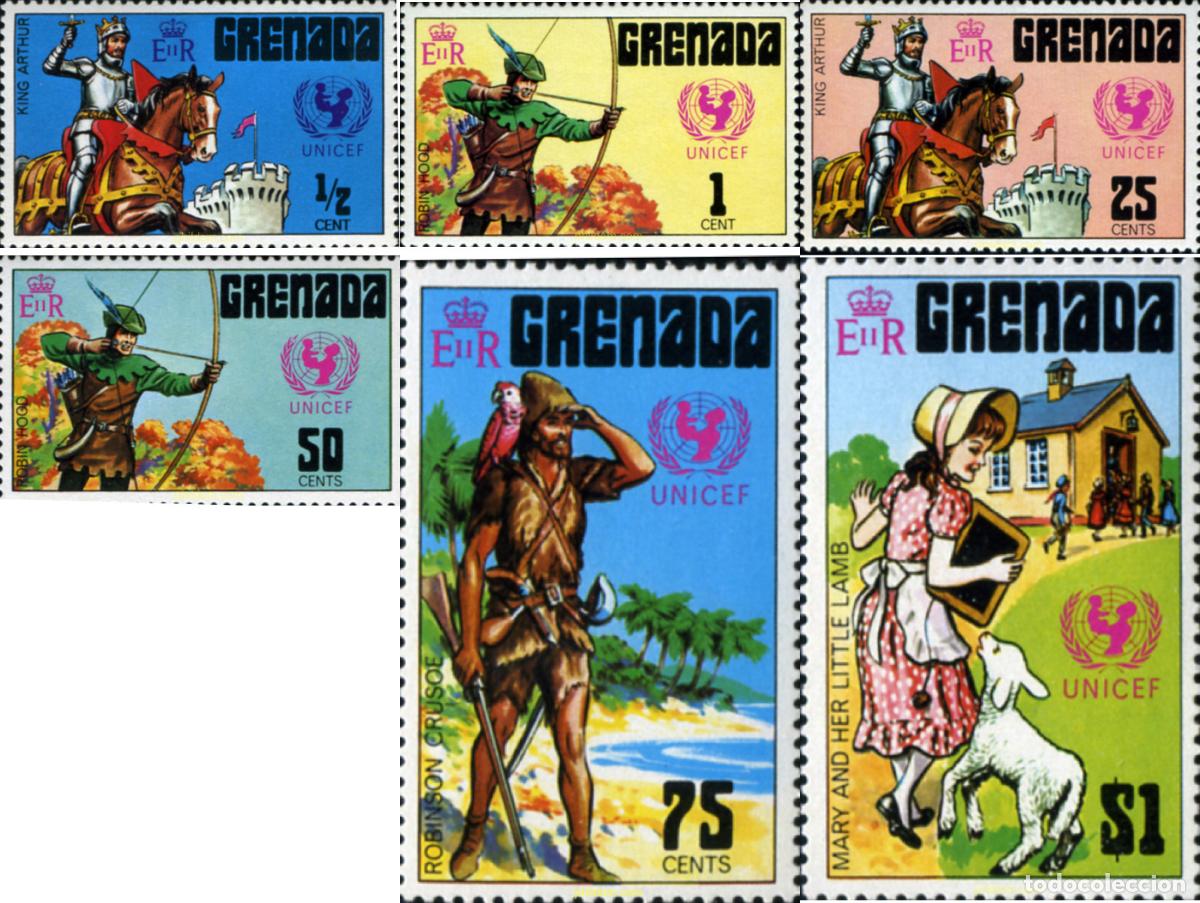Sellos: 658157 MNH GRANADA 1972 25 ANIVERSARIO DE LA UNICEF