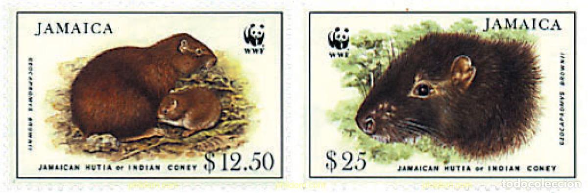 Stamps: 283911 MNH JAMAICA 1996 ESPECIES EN PELIGRO. LA HUTIA JAMAICANA