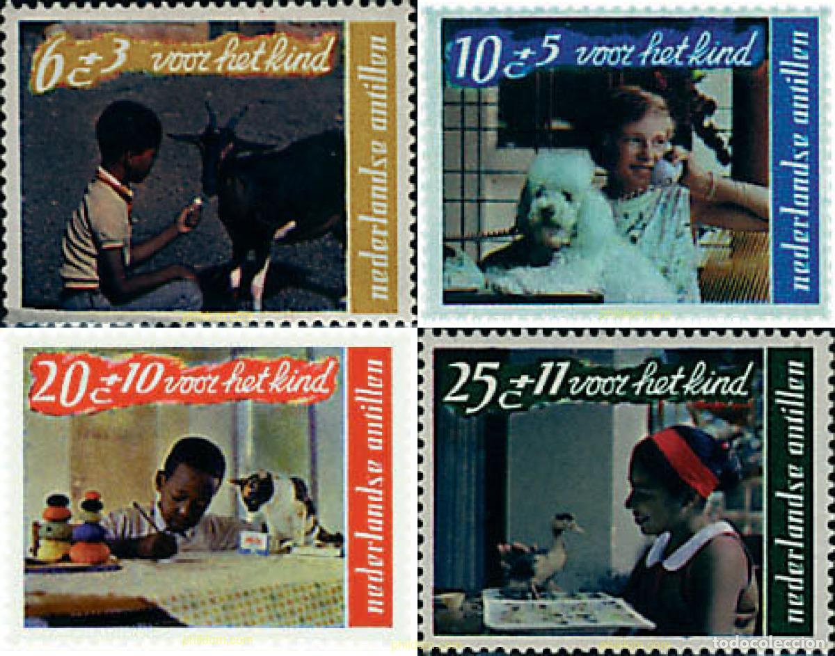 Sellos: 46613 MNH ANTILLAS HOLANDESAS 1968 PRO INFANCIA