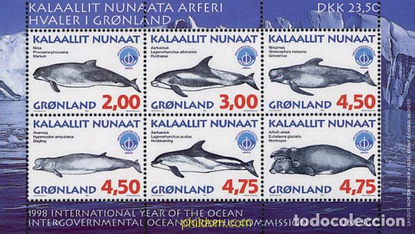Sellos: 46417 MNH GROENLANDIA 1998 A&Ntilde;O INTERNACIONAL DE LOS OCEANOS