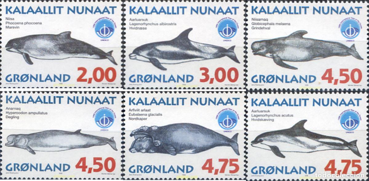 Sellos: 46415 MNH GROENLANDIA 1998 A&Ntilde;O INTERNACIONAL DE LOS OCEANOS