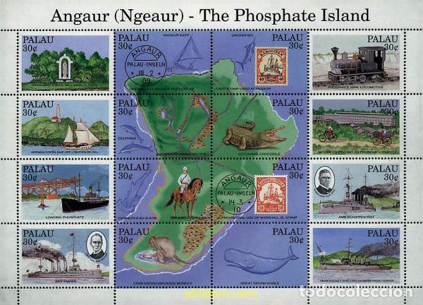 Sellos: 337133 MNH PALAU 1991 ANGOUR ISLA DEL FOSFATO