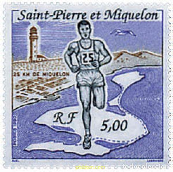 Sellos: 36949 MNH SAN PEDRO Y MIQUELON 1990 LOS 25 KM. DE MIQUELON
