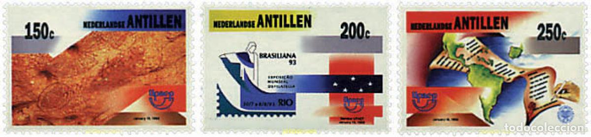 Sellos: 30974 MNH ANTILLAS HOLANDESAS 1993 AMERICA-UPAEP 1993 - FAUNA EN VIA DE EXTINCION