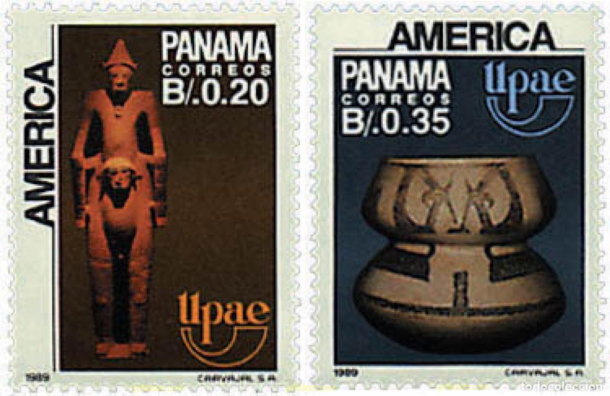Sellos: 30952 MNH PANAMA 1989 AMERICA-UPAEP 1989 - PUEBLOS PRECOLOMBIANOS, USOS Y COSTUMBRES