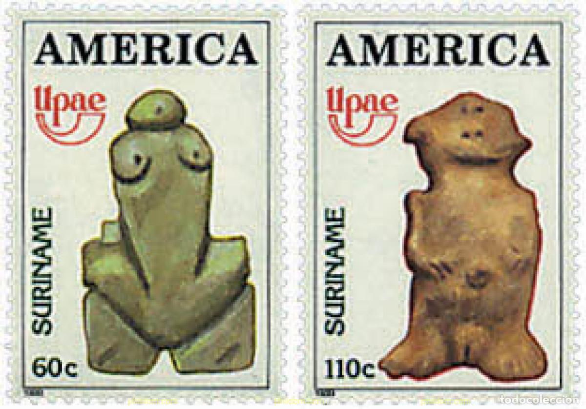 Sellos: 30995 MNH SURINAM 1989 AMERICA-UPAEP 1989 - PUEBLOS PRECOLOMBIANOS, USOS Y COSTUMBRES