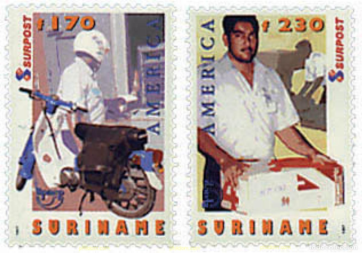 Selos: 91271 MNH SURINAM 1997 AMERICA-UPAEP 1997 - EL CARTERO