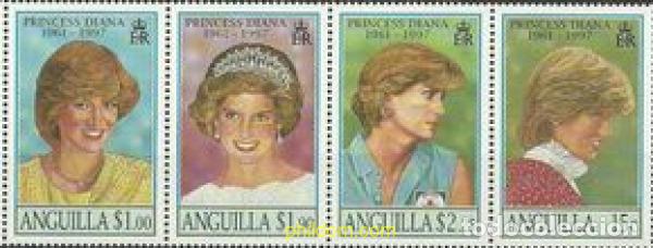 Sellos: 5840 MNH ANGUILLA 1998 HOMENAJE A DIANA. PRINCESA DE GALES (1961-1997)
