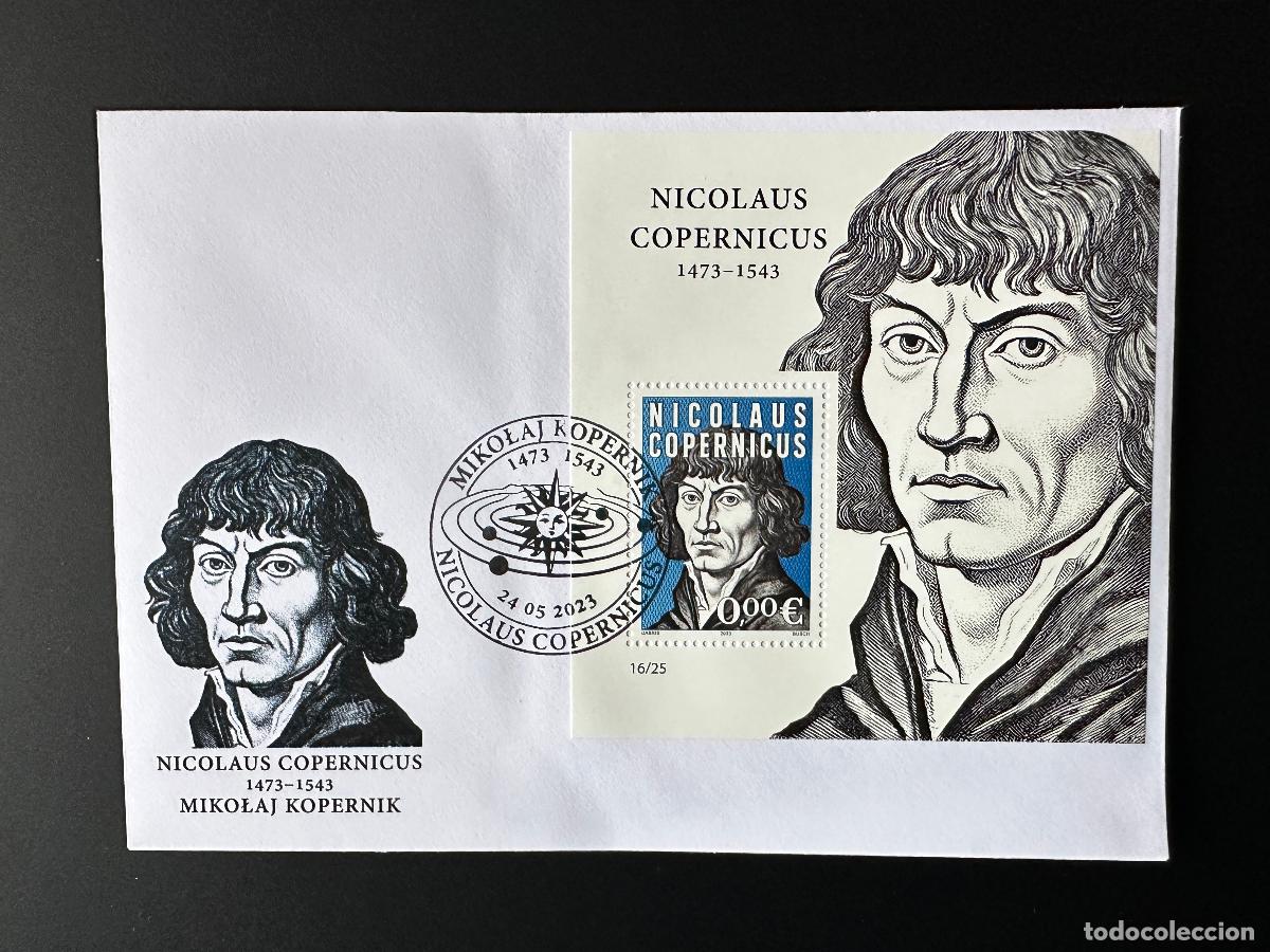 Stamps: 0&euro; 2023 - L&aacute;mina de recuerdo FDC 'Nicolaus Copernicus' Matej Gabris tipo III