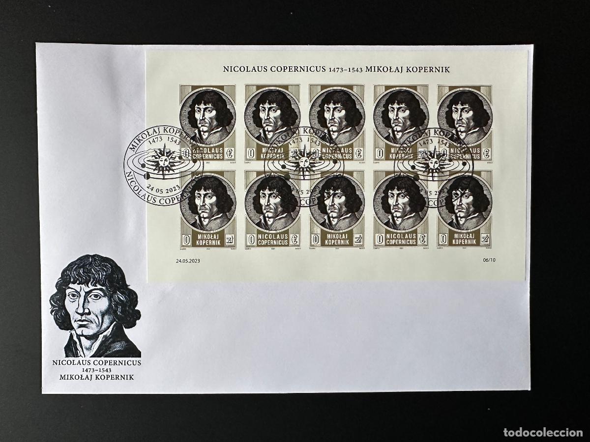 Stamps: 0&euro; 2023 - Hoja FDC IMPERF 'Nicolaus Copernicus' Matej Gabris tipo III