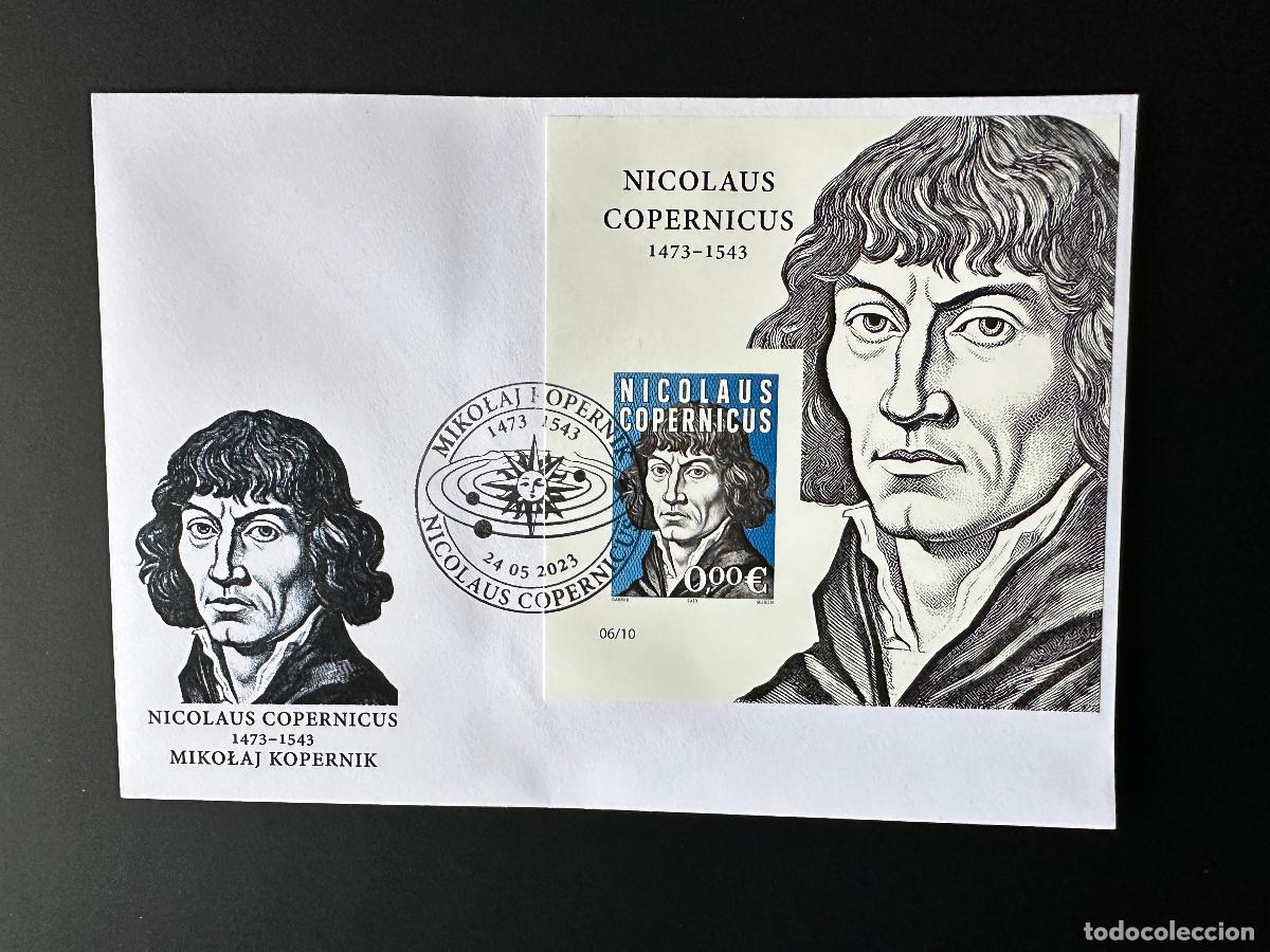 Stamps: 0&euro; 2023 - FDC IMPERF Souvenir 'Nicolaus Copernicus' Matej Gabris tipo III