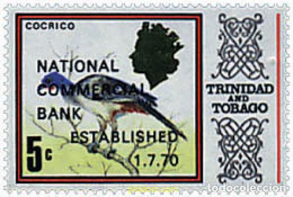 Sellos: 35954 MNH TRINIDAD Y TOBAGO 1970 BANCO NACIONAL DEL COMERCIO
