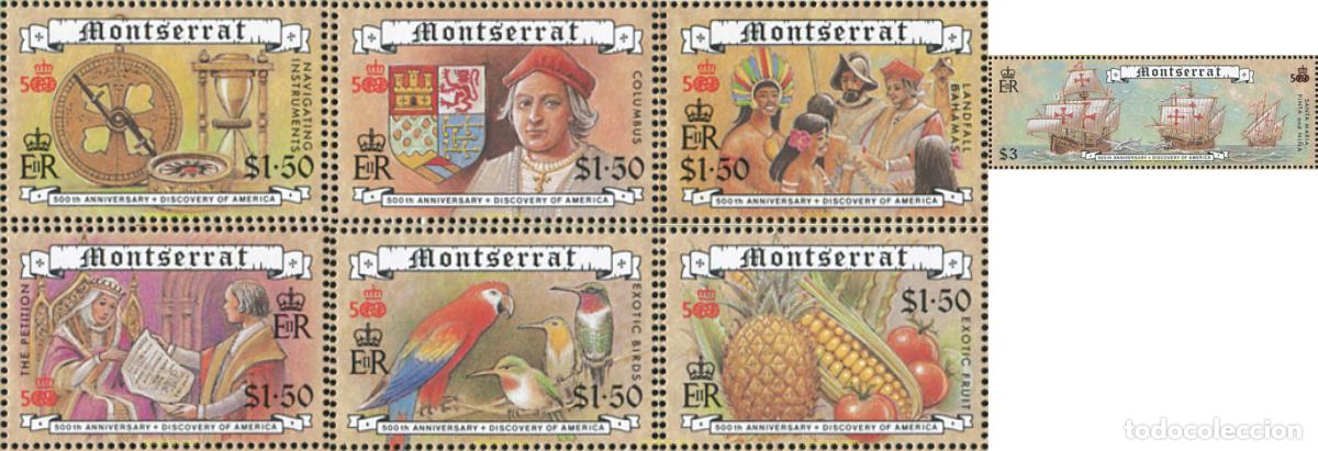 Sellos: 176150 MNH MONTSERRAT 1992 500 ANIVERSARIO DEL DESCUBRIMIENTO DE AMERICA