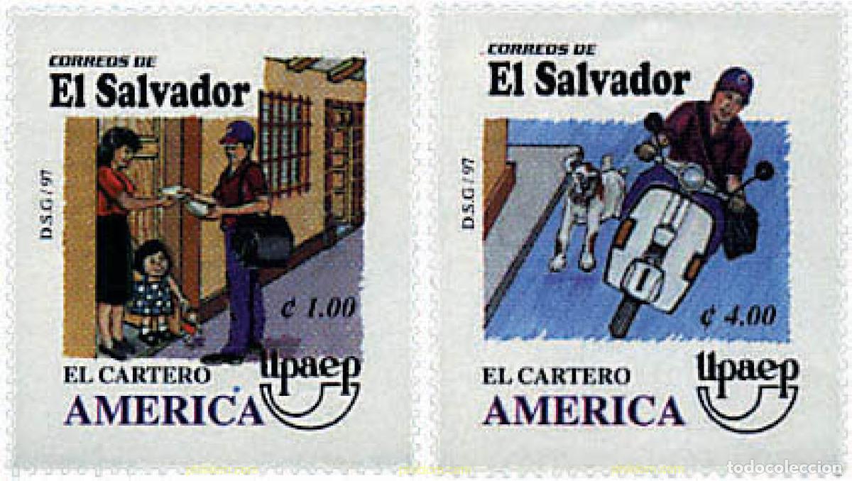 Sellos: 86775 MNH EL SALVADOR 1997 AMERICA-UPAEP 1997 - EL CARTERO