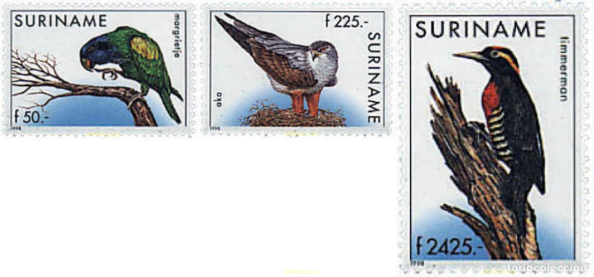 Sellos: 39484 MNH SURINAM 1998 AVES