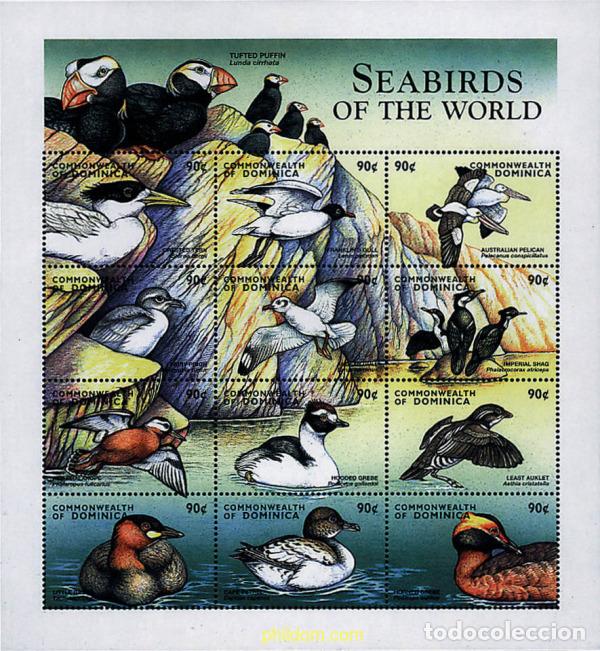 Sellos: 304638 MNH DOMINICA 1998 AVES ACUATICAS