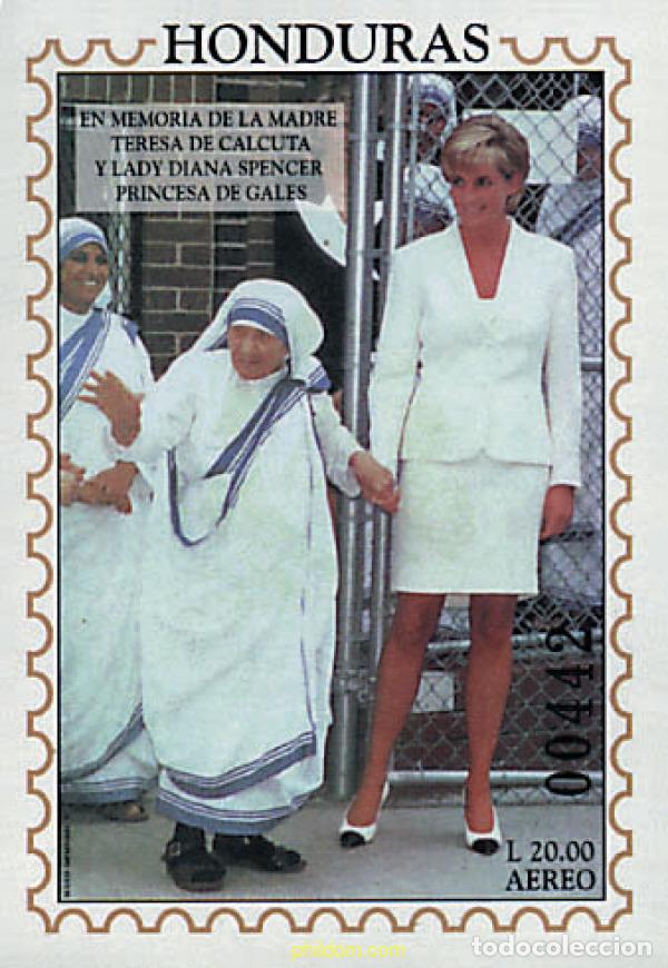 Sellos: 54742 MNH HONDURAS 1997 HOMENAJE A LA PRINCESA DIANA DE GALES