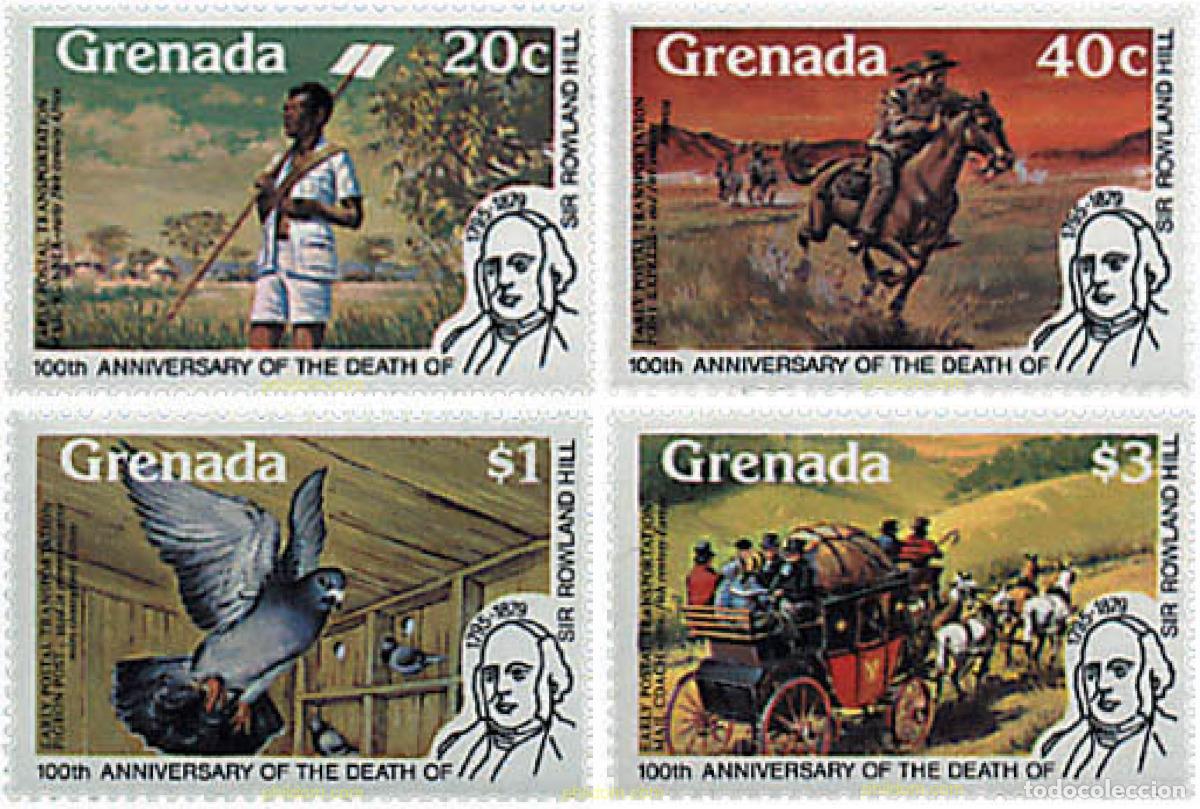 Sellos: 33229 MNH GRANADA 1979 CENTENARIO DE LA MUERTE DE SIR ROWLAND HILL
