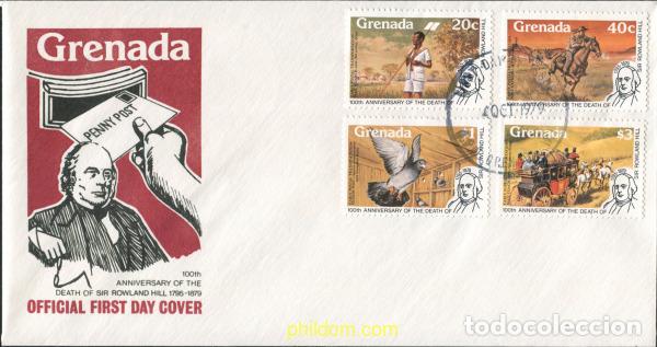 Sellos: 409255 MNH GRANADA 1979 CENTENARIO DE LA MUERTE DE SIR ROWLAND HILL