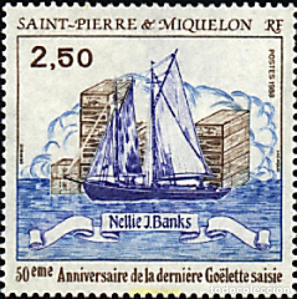 Timbres: 154375 MNH SAN PEDRO Y MIQUELON 1988 50 ANIVERSARIO DEL ULTIMO APRESAMIENTO
