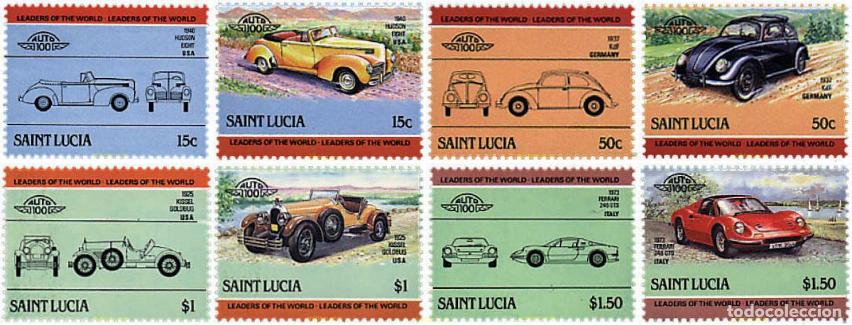 Timbres: 46579 MNH SANTA LUCIA 1985 AUTOMOVILES