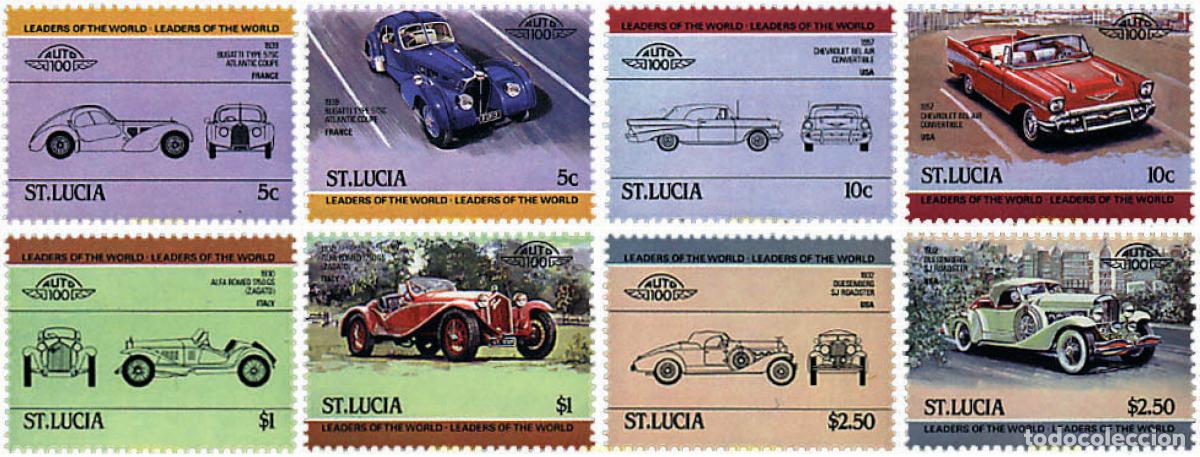Timbres: 46576 MNH SANTA LUCIA 1984 AUTOMOVILES