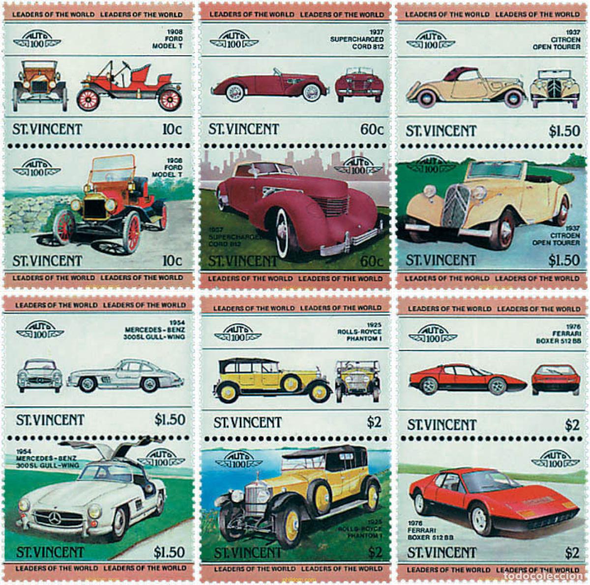 Timbres: 6719 MNH SAN VICENTE 1983 AUTOMOVILES