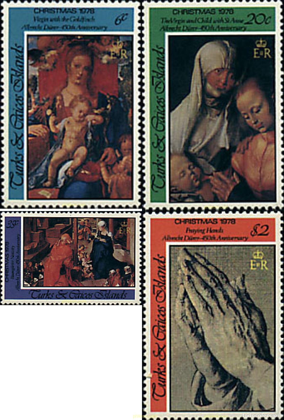 Timbres: 186047 MNH TURKS Y CAICOS 1978 NAVIDAD. 450 ANIVERSARIO DE LA MUERTE DE ALBERTO DURERO