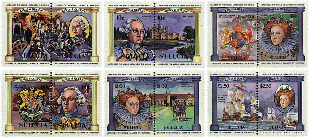 Timbres: 571556 MNH SANTA LUCIA 1984 REYES DE INGLATERRA