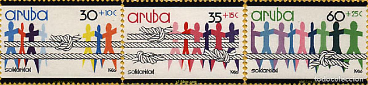 Sellos: 47387 MNH ARUBA 1986 SOLIDARIDAD