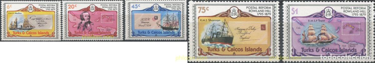 Sellos: 677297 MNH TURKS Y CAICOS 1979 CENTENARIO DE LA MUERTE DE SIR ROWLAND HILL