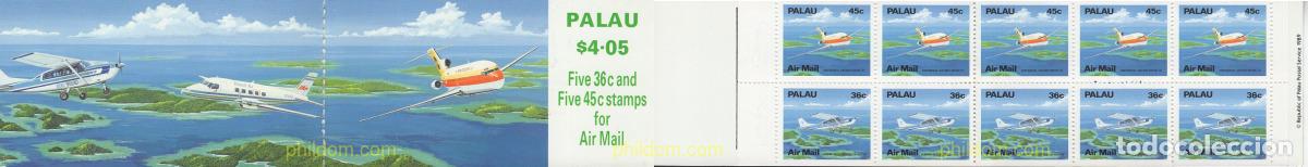 Sellos: 650777 MNH PALAU 1989 AVIONES EN VUELO